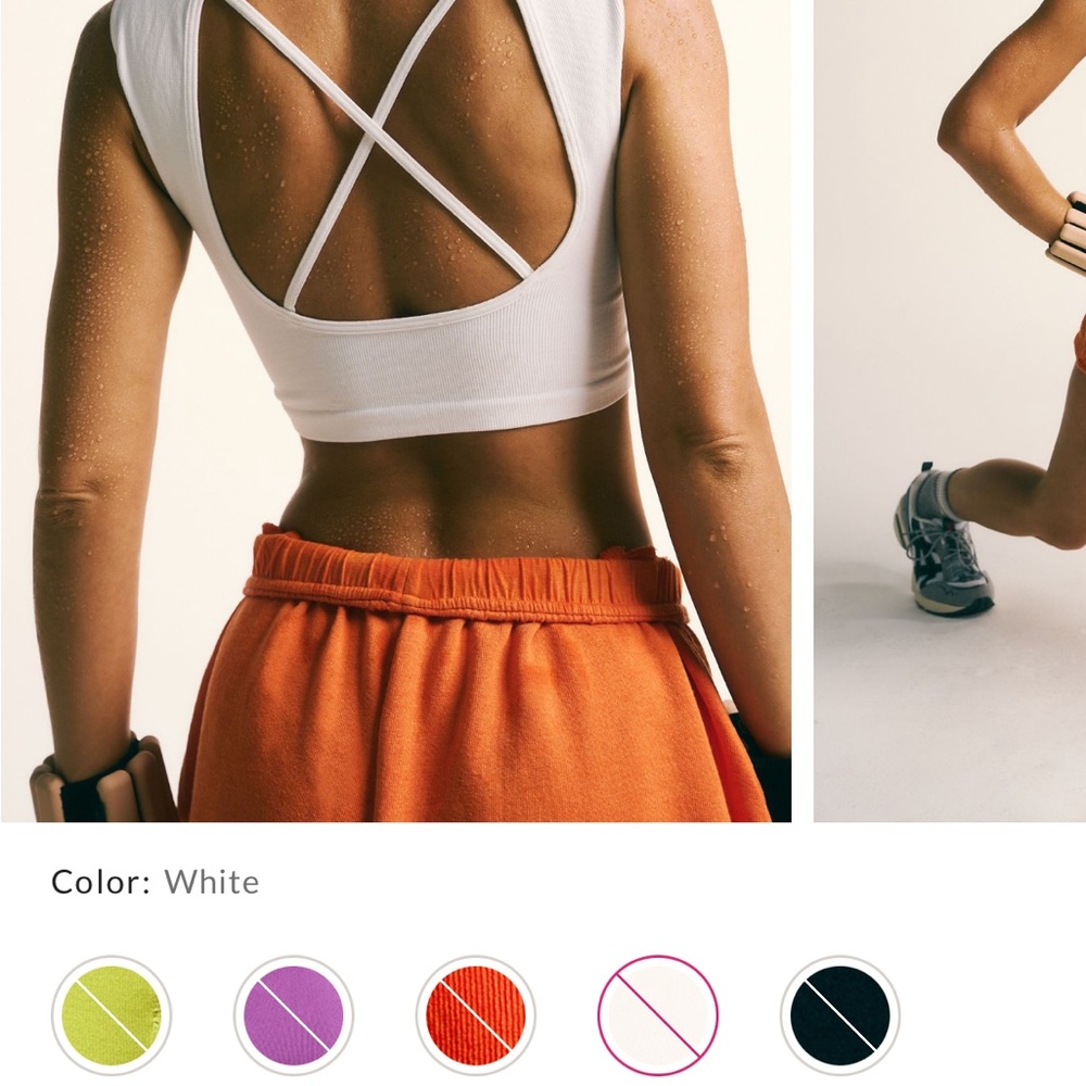 FP Movement by Free People White Muscle Tee